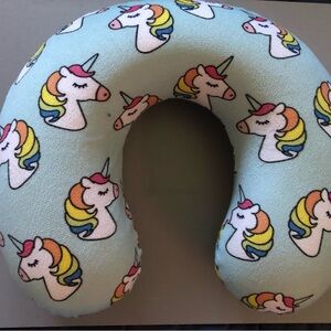Colorful Unicorn Travel Neck Pillow